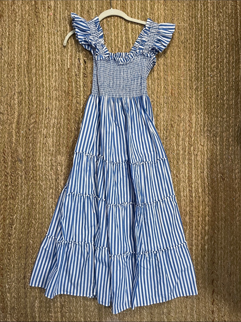 Hill House Blue & White Striped Nap Dress